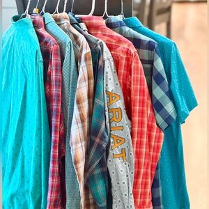 Lot of Boys Western button down dress shirts